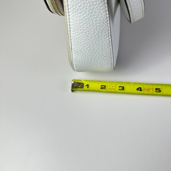 Kate Spade New York White Detachable Strap Leila Striped Canvas Shoulder Bag - Picture 14 of 16